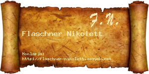 Flaschner Nikolett névjegykártya